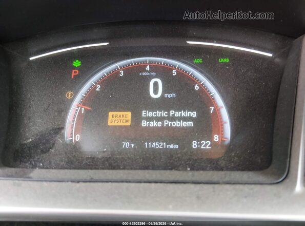 2HGFC4B82KH304961 2019 HONDA CIVIC Gray 
