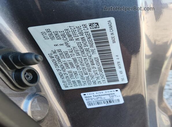 2HGFC4B85LH304826 2020 HONDA CIVIC Gray 