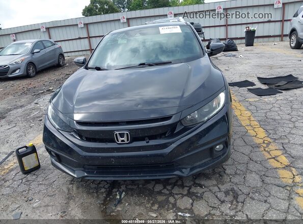 2HGFC4B87KH307337 2019 HONDA CIVIC Black Սարքավորումների վահանակի տեսք