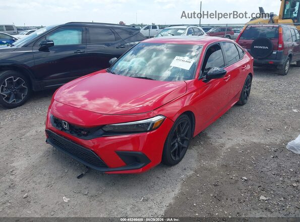 2HGFE1E50PH474091 2023 HONDA CIVIC Красный Передняя левая четверть