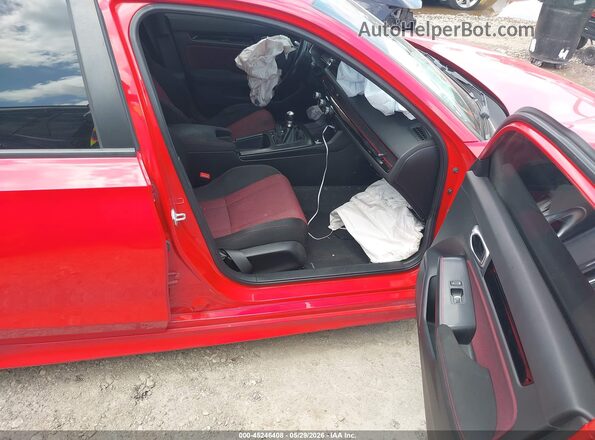 2HGFE1E50PH474091 2023 HONDA CIVIC Красный Вид салона спереди