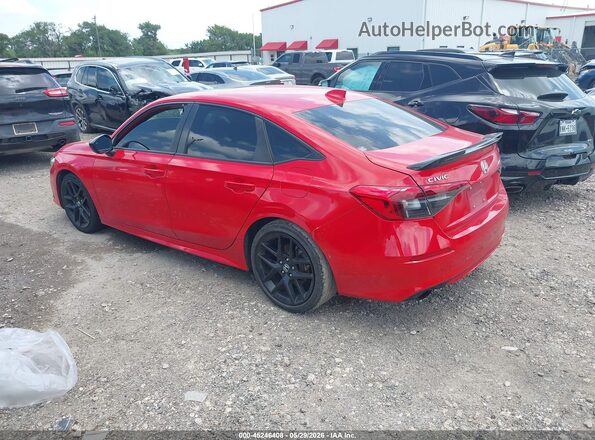 2HGFE1E50PH474091 2023 HONDA CIVIC Красный Задняя левая четверть