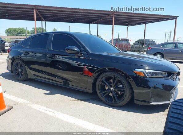 2HGFE1E50SH470390 2025 HONDA CIVIC Black Սալոնի 360 աստիճան տեսք