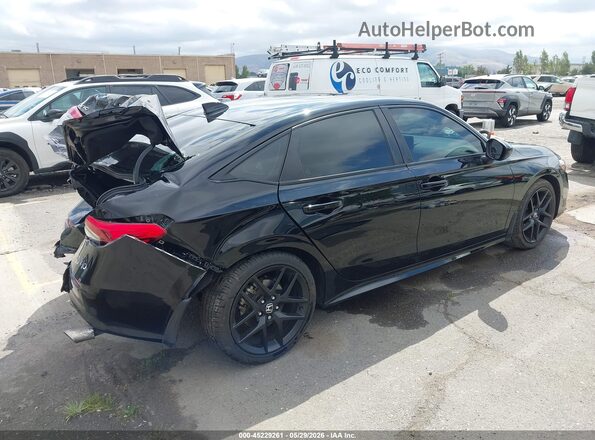 2HGFE1E54NH477346 2022 HONDA CIVIC Black უკანა მარჯვენა