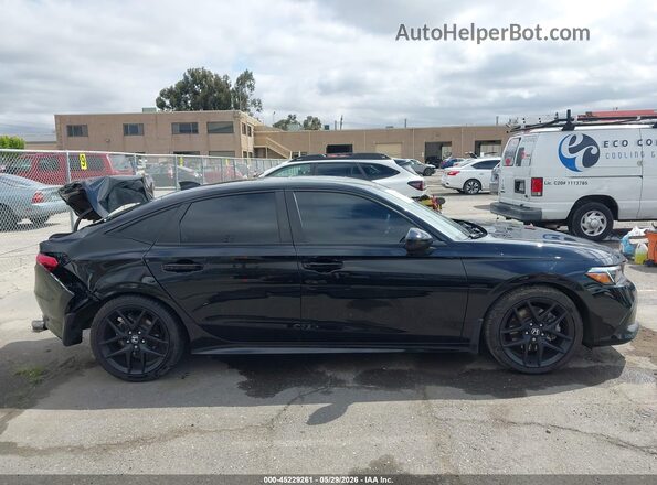 2HGFE1E54NH477346 2022 HONDA CIVIC Black უკანა სალონის ხედი