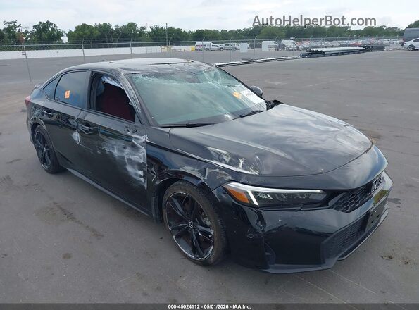 2HGFE1E58SH476163 2025 HONDA CIVIC Черный Вид спереди
