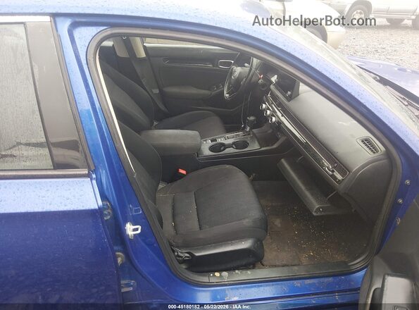 2HGFE1F71NH307705 2022 HONDA CIVIC Blue Вид салону спереду