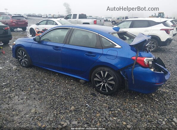 2HGFE1F71NH307705 2022 HONDA CIVIC Blue Задня ліва чверть