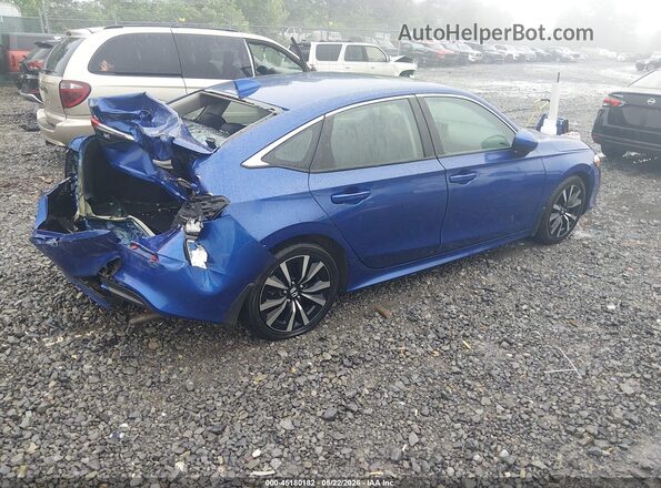 2HGFE1F71NH307705 2022 HONDA CIVIC Blue Задня права чверть