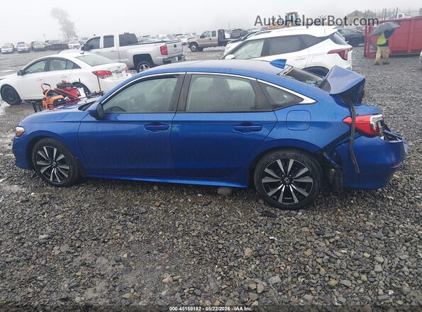 2HGFE1F71NH307705 2022 HONDA CIVIC Blue Панорамний вид салону 360°