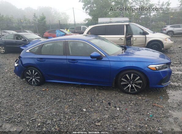 2HGFE1F71NH307705 2022 HONDA CIVIC Blue Вид задньої частини салону