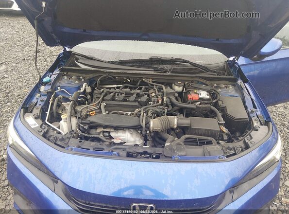 2HGFE1F71NH307705 2022 HONDA CIVIC Blue Вид ззаду