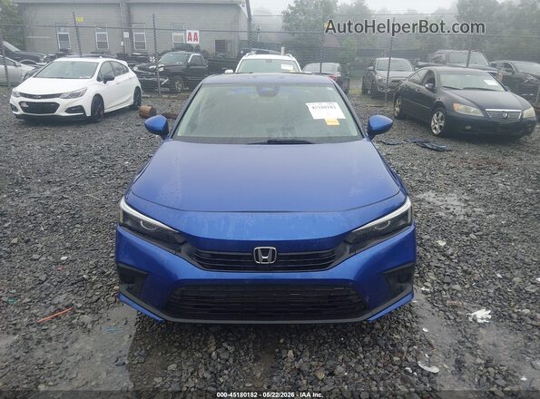 2HGFE1F71NH307705 2022 HONDA CIVIC Blue Вид щитка приладів