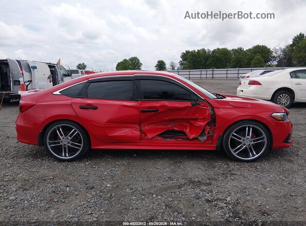 2HGFE1F72NH320902 2022 HONDA CIVIC Red Vista interior trasera