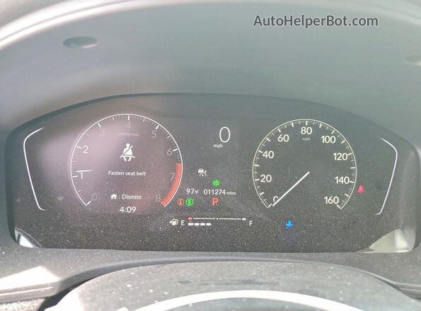 2HGFE1F77RH329133 2024 HONDA CIVIC White ხელსაწყოთა პანელის ხედი