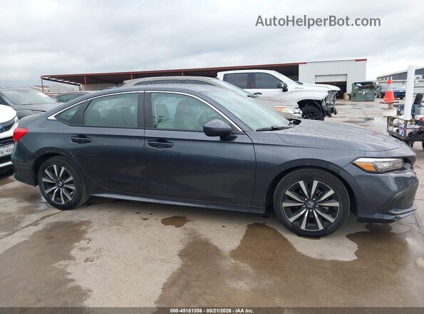 2HGFE1F78PH305484 2023 HONDA CIVIC Gray Вид задньої частини салону