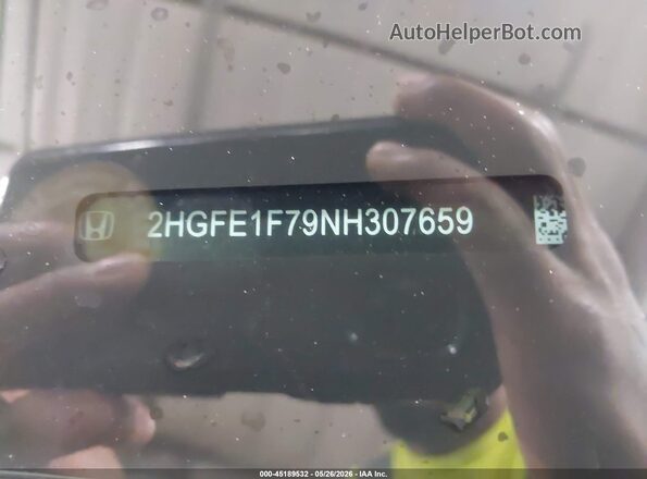 2HGFE1F79NH307659 2022 HONDA CIVIC Blue 