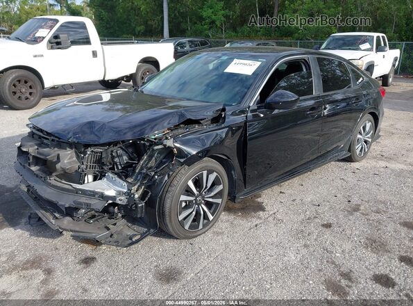 2HGFE1F7XPH322786 2023 HONDA CIVIC Черный Передняя левая четверть