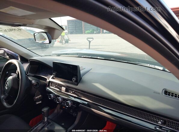 2HGFE1F7XPH322786 2023 HONDA CIVIC Черный Вид салона спереди