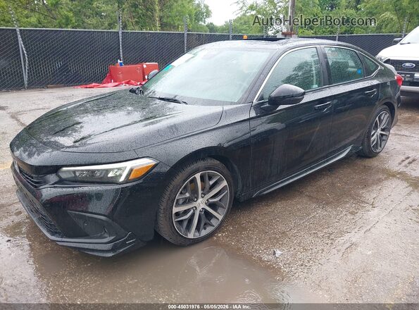 2HGFE1F91NH301520 2022 HONDA CIVIC Черный Передняя левая четверть