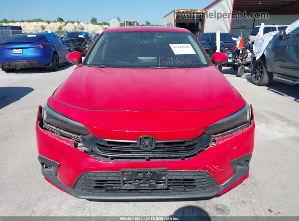 2HGFE1F91NH310217 2022 HONDA CIVIC Red ხელსაწყოთა პანელის ხედი