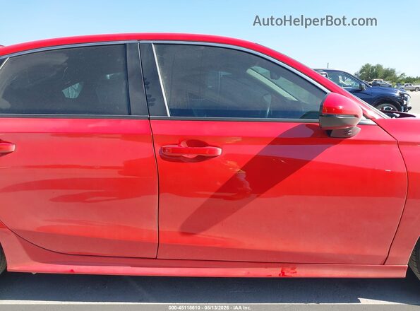 2HGFE1F91NH310217 2022 HONDA CIVIC Red უკანა სალონის ხედი