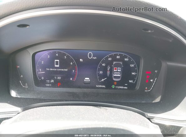 2HGFE1F92NH306323 2022 HONDA CIVIC White უკანა სავარძლების ხედი