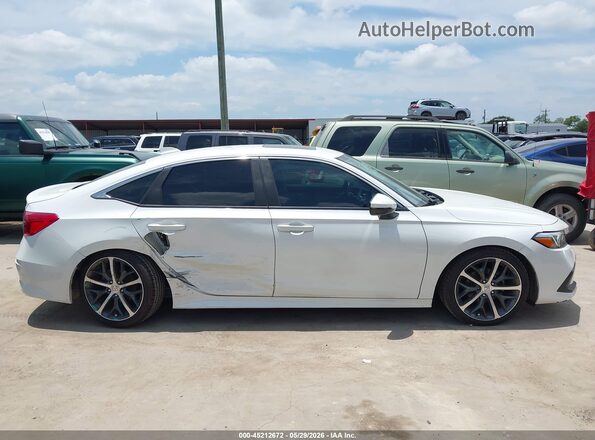2HGFE1F92NH306323 2022 HONDA CIVIC White უკანა სალონის ხედი