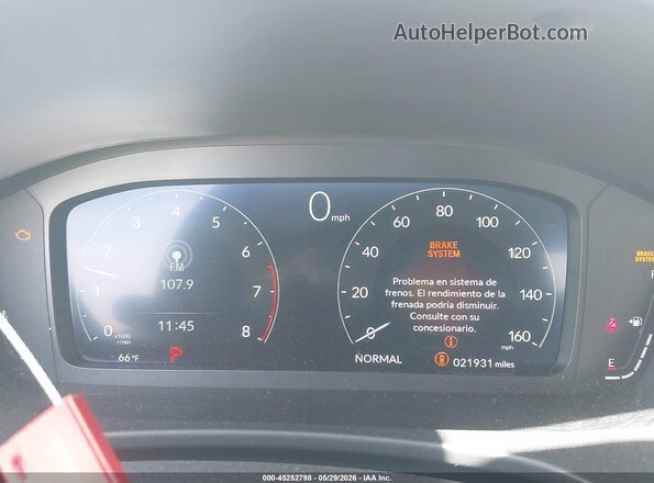2HGFE1F93RH339126 2024 HONDA CIVIC White Widok tylnych siedzeń