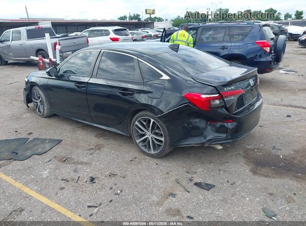 2HGFE1F9XNH302732 2022 HONDA CIVIC Black უკანა მარცხენა