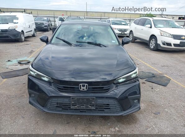 2HGFE1F9XNH302732 2022 HONDA CIVIC Black ხელსაწყოთა პანელის ხედი