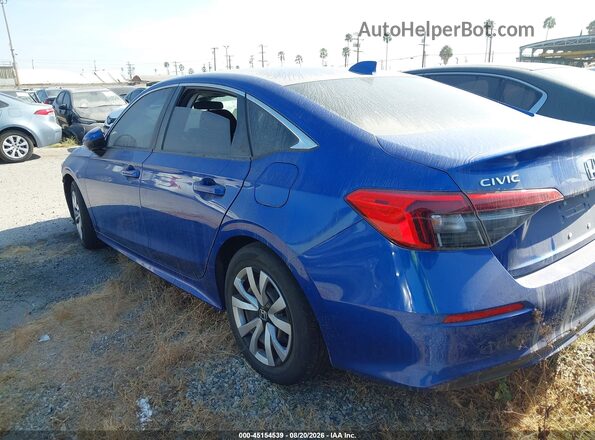 2HGFE2F20PH560141 2023 HONDA CIVIC Blue Задня ліва чверть