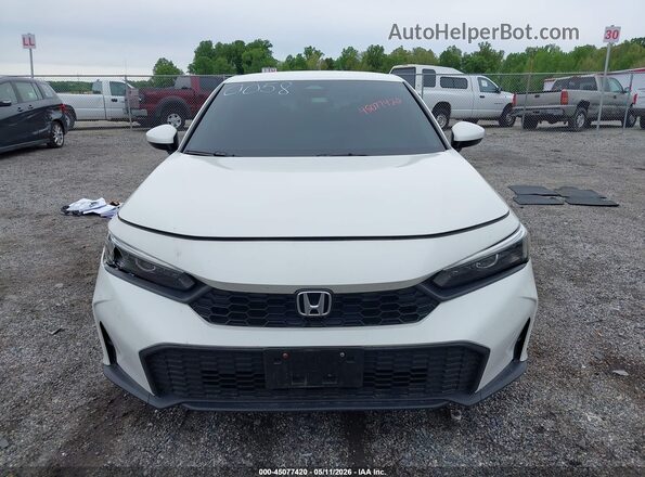 2HGFE2F20SH540058 2025 HONDA CIVIC White Սարքավորումների վահանակի տեսք