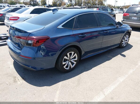 2HGFE2F21TH504705 2026 HONDA CIVIC Синий Задняя правая четверть
