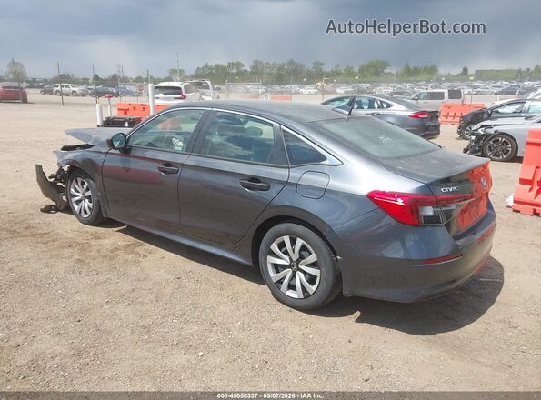 2HGFE2F24NH584360 2022 HONDA CIVIC Gray Задня ліва чверть