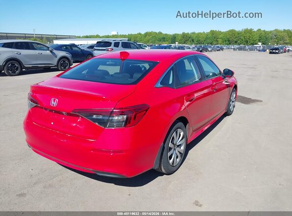 2HGFE2F24RH556600 2024 HONDA CIVIC Red Задня права чверть