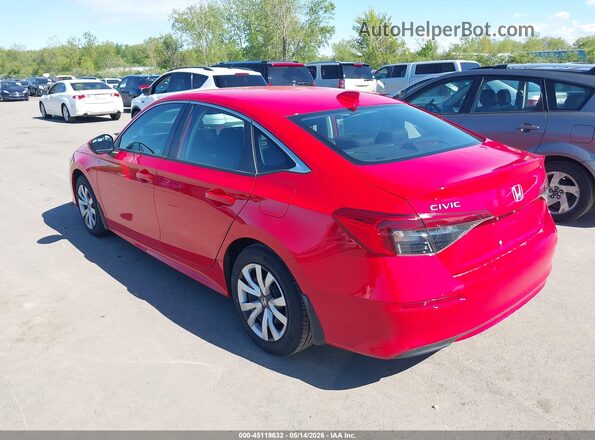 2HGFE2F24RH556600 2024 HONDA CIVIC Red Задня ліва чверть