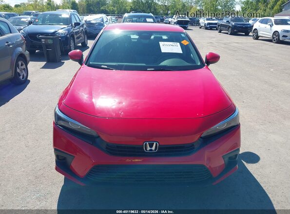 2HGFE2F24RH556600 2024 HONDA CIVIC Red Вид щитка приладів