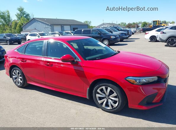 2HGFE2F24RH556600 2024 HONDA CIVIC Red Вид задньої частини салону