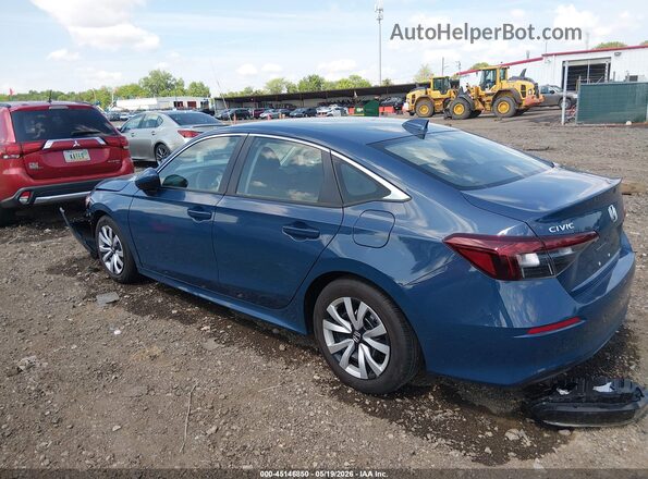 2HGFE2F24SH544744 2025 HONDA CIVIC Blue Հետևի ձախ
