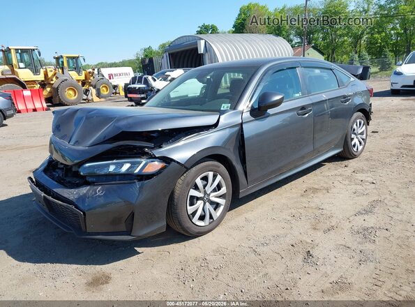 2HGFE2F26TH510967 2026 HONDA CIVIC Gray Առջևի ձախ երեք քառորդ տեսարան