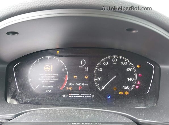 2HGFE2F26TH526554 2026 HONDA CIVIC Silver Widok tylnych siedzeń