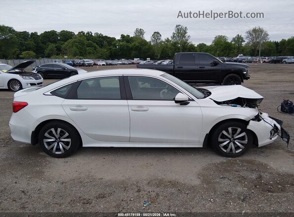 2HGFE2F27NH596101 2022 HONDA CIVIC White უკანა სალონის ხედი