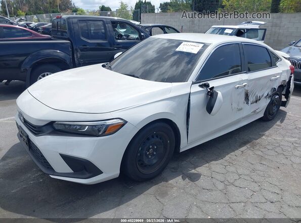 2HGFE2F27RH581331 2024 HONDA CIVIC White წინა მარცხენა ხედი სამი მეოთხედიდან