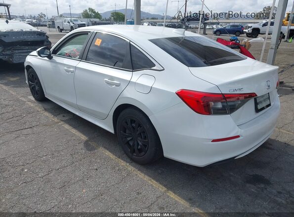 2HGFE2F28NH523089 2022 HONDA CIVIC White Հետևի ձախ