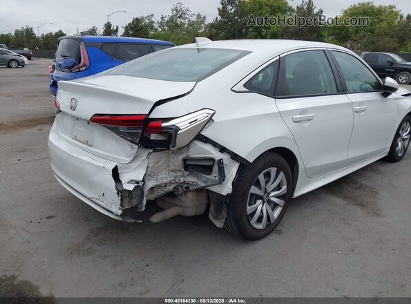 2HGFE2F29NH549149 2022 HONDA CIVIC White Widok z przodu