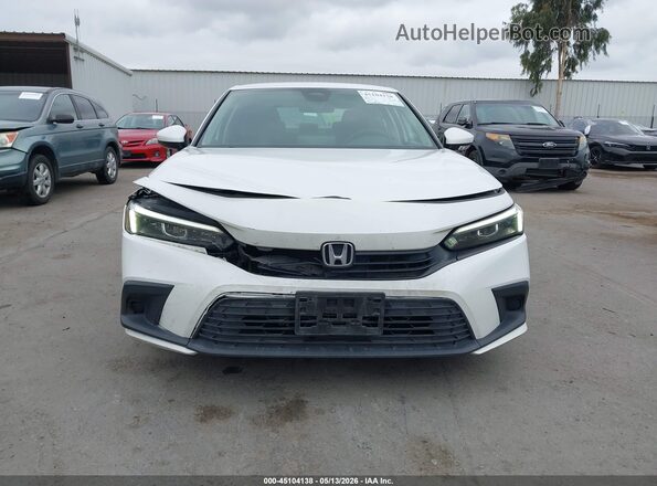 2HGFE2F29NH549149 2022 HONDA CIVIC White Widok zestawu wskaźników