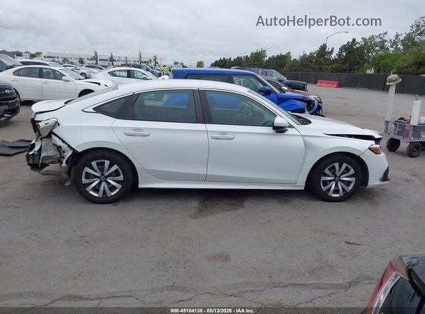 2HGFE2F29NH549149 2022 HONDA CIVIC White Widok wnętrza z tyłu