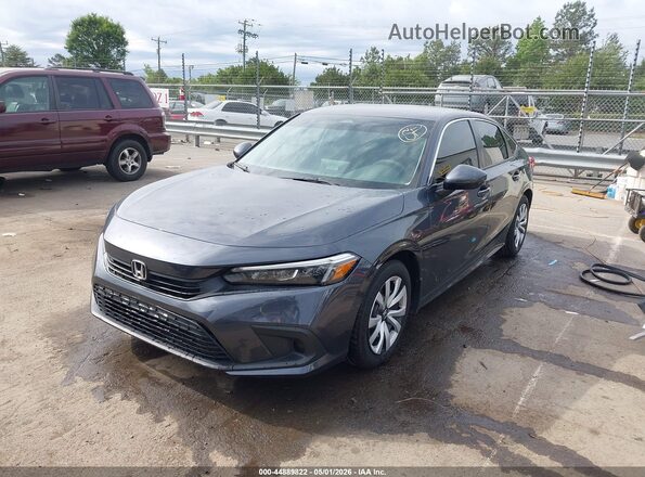 2HGFE2F29PH562650 2023 HONDA CIVIC Gray Առջևի ձախ երեք քառորդ տեսարան