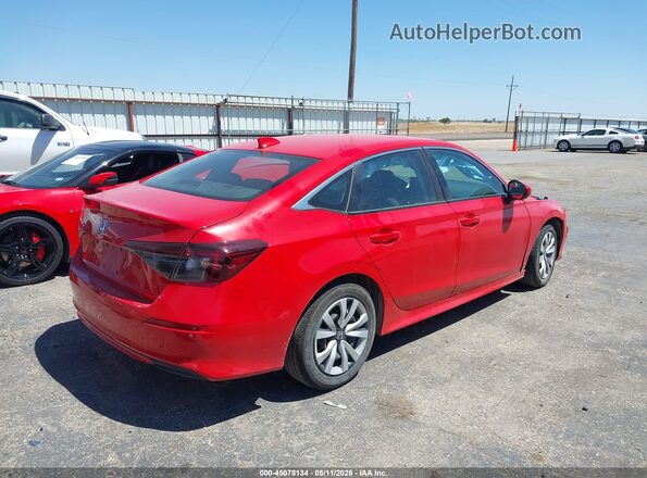 2HGFE2F29TH511014 2026 HONDA CIVIC Красный Задняя правая четверть